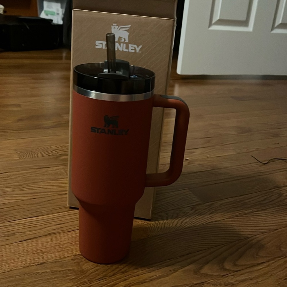 Soft Matte Red Rust Stanley Tumbler - 40oz